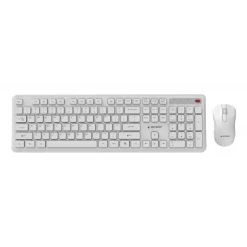 Klaviatūra + PELĖ Wrl ENG/WH KBS-WPS-01-W Gembird