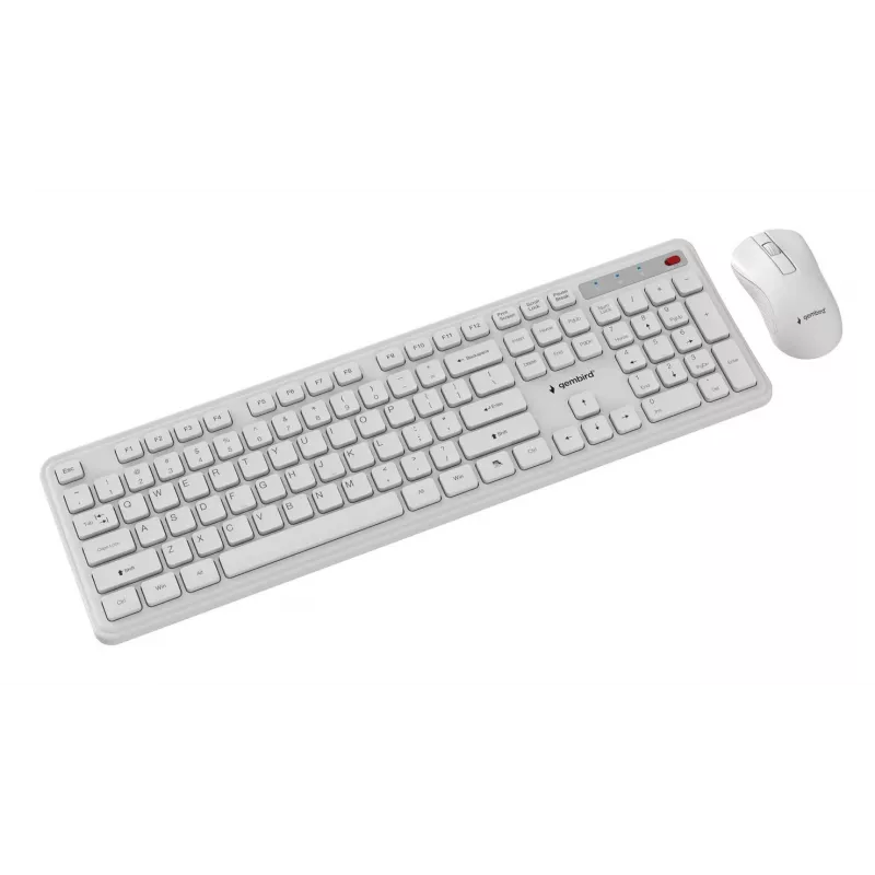 Klaviatūra + PELĖ Wrl ENG/WH KBS-WPS-01-W Gembird