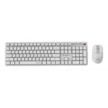 klaviatūra +pelė Wrl CYRILLIC/WHT KBS-WMS-01-W-CYRL Gembird