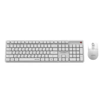 klaviatūra +pelė Wrl CYRILLIC/WHT KBS-WMS-01-W-CYRL Gembird
