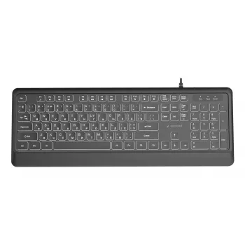 Klaviatūra Multimedijos USB CYRILL/Juoda KB-UML-04-CYRL Gembird