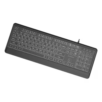 Klaviatūra Multimedijos USB CYRILL/Juoda KB-UML-04-CYRL Gembird
