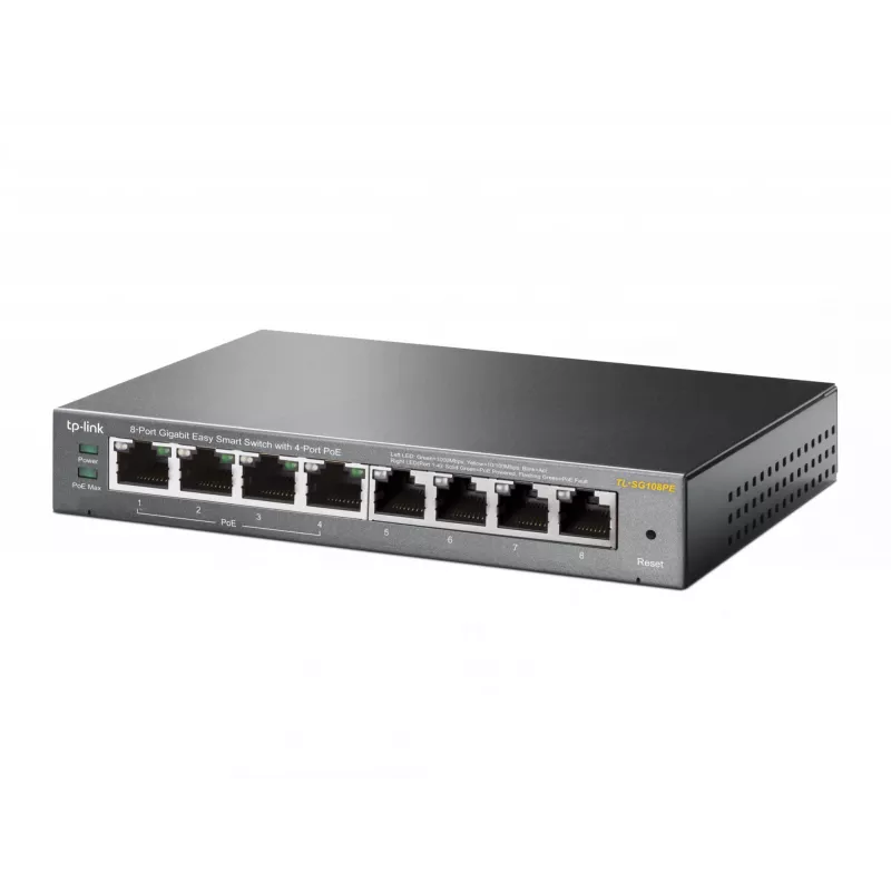 TP-Link 8 prievadų gigabitinio Ethernet valdomas išmanusis komutatorius su 4 PoE prievadais, valdomas, L2, Gigabit Ethernet (10/100/1000), Power over Ethernet (PoE)