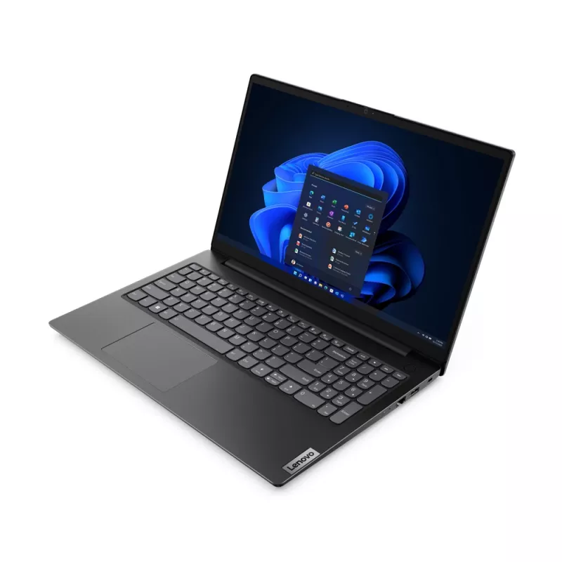Lenovo V15 G4 ABP AMD Ryzen™ 5 5625U nešiojamasis kompiuteris 39.6 cm (15.6 col.) Full HD 8 GB DDR4-SDRAM 256 GB SSD Wi-Fi 6 (802.11ax) Windows 11 Pro Vokiška Juoda