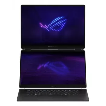 ASUS ROG Zephyrus Duo GX651AX-SR005X Intel Core Ultra 9 386H Hybrid (2-in-1) 40.6 cm (16 inch) Touchscreen WQXGA+ 64 GB LPDDR5x-SDRAM 2 TB SSD NVIDIA GeForce RTX 5090 Wi-Fi 7 (802.11be) Windows 11 Pro Pilka