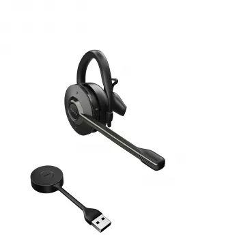 Jabra Engage 55 - USB-A UC Convertible, EMEA/APAC, belaidės, biurui/skambučių centrui, 18 g, ausinės, juodos, titano