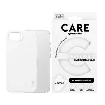 “PanzerGlass CARE™ by ®” dėklas White Orchid, skirtas iPhone 17e | 16e, dangtelis, Apple – iPhone 16e, Apple – iPhone 17e, Balta