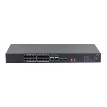 Dahua Technology PoE S3218-16ET-135 tinklo komutatorius Nevaldomas L2 Gigabit Ethernet (10/100/1000) Power over Ethernet (PoE) 1U Juodas