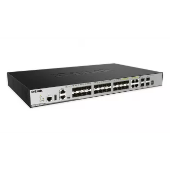 D-Link DGS-3630-28SC tinklo komutatorius Valdomas L3 1U Juoda