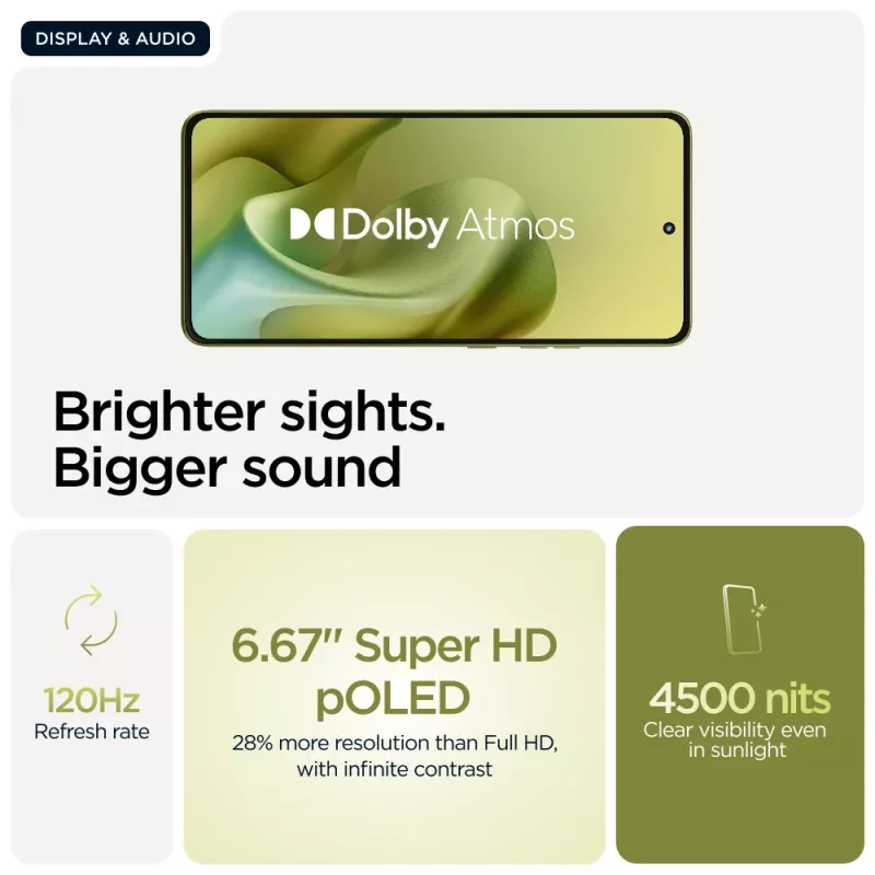 Motorola moto g86 5G 16,9 cm (6,67 col.) Dual SIM Android 15 USB Type-C 8 GB 256 GB 5200 mAh Žalia
