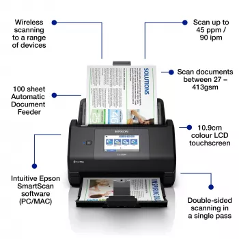 Epson WorkForce ES-590W lapinis skaitytuvas 600 x 600 DPI A4 juodas