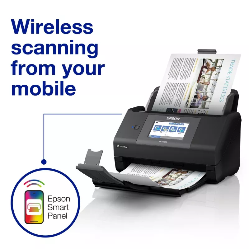 Epson WorkForce ES-590W lapinis skaitytuvas 600 x 600 DPI A4 juodas