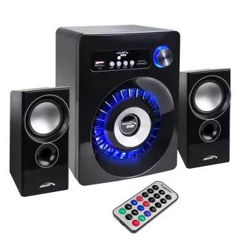 Audiocore AC910 garsiakalbių rinkinys 10 W Kompiuteriui / Nešiojamam kompiuteriui Juoda Bluetooth