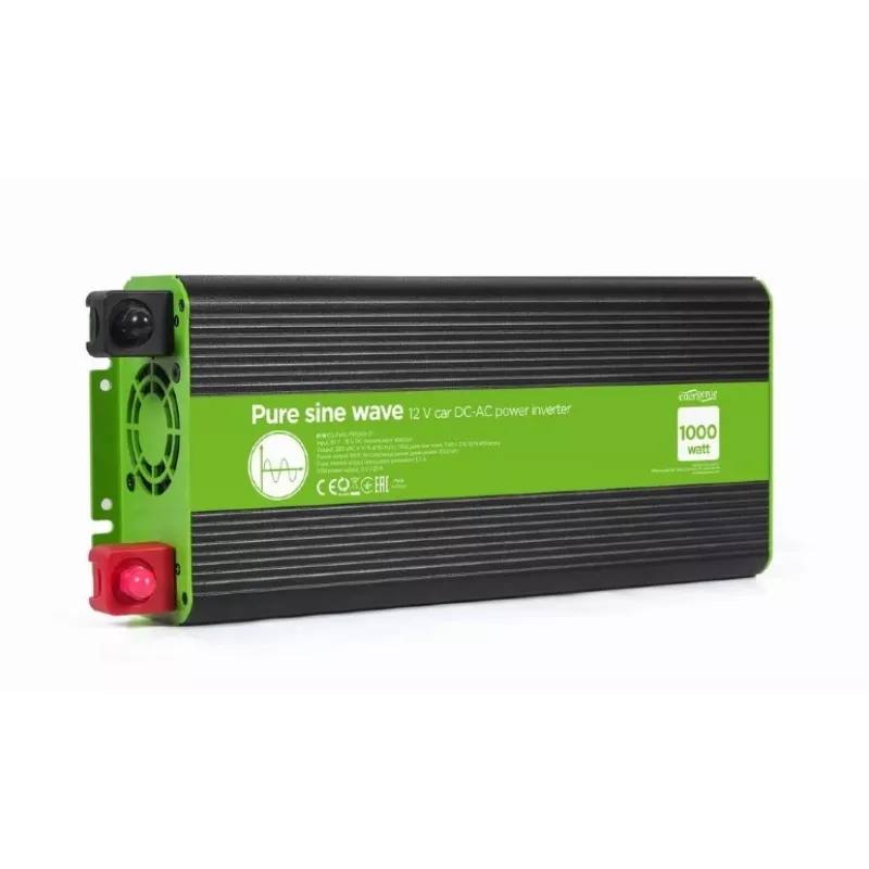 Grynosios sinusinės bangos automobilinis nuolatinės/kintamos srovės keitiklis 12V/230V 1000W/2000W