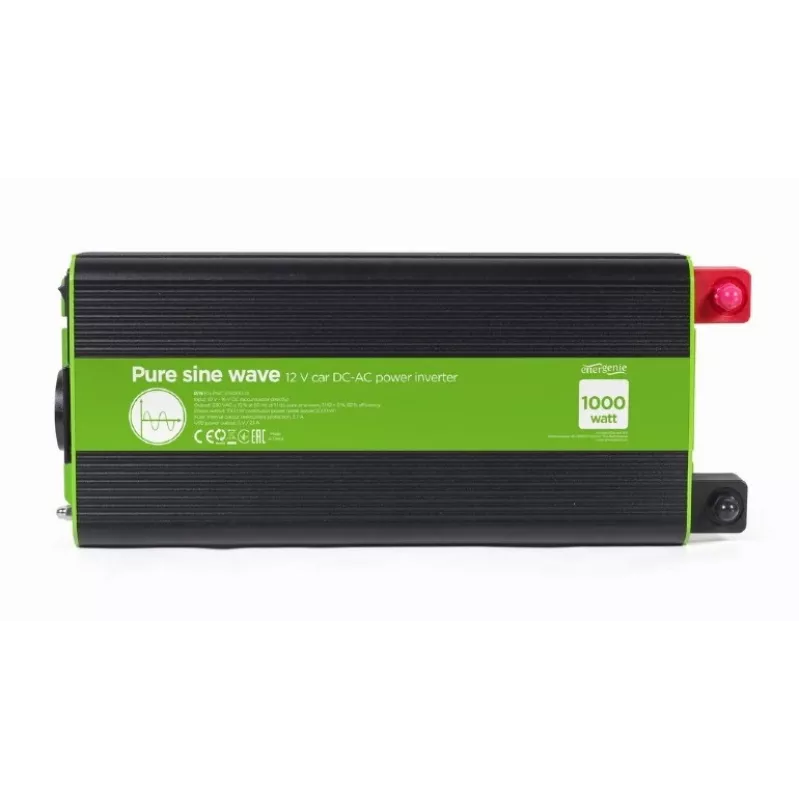 Grynosios sinusinės bangos automobilinis nuolatinės/kintamos srovės keitiklis 12V/230V 1000W/2000W