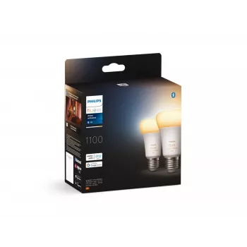 Philips Hue White ambience A60 – E27 išmanioji lemputė – 1100 (2 vnt. pakuotė)