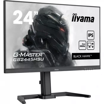 IIYAMA GB2445HSU-B1 G-Master Juoda Hawk 24 colių ETE IPS FHD 100 Hz 250 cd/m² 1 ms HDMI DP USB šakotuvas 2x2.0 garsiakalbiai juodas derintuvas (P)
