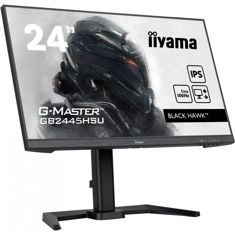 IIYAMA GB2445HSU-B1 G-Master Juoda Hawk 24 colių ETE IPS FHD 100 Hz 250 cd/m² 1 ms HDMI DP USB šakotuvas 2x2.0 garsiakalbiai juodas derintuvas (P)