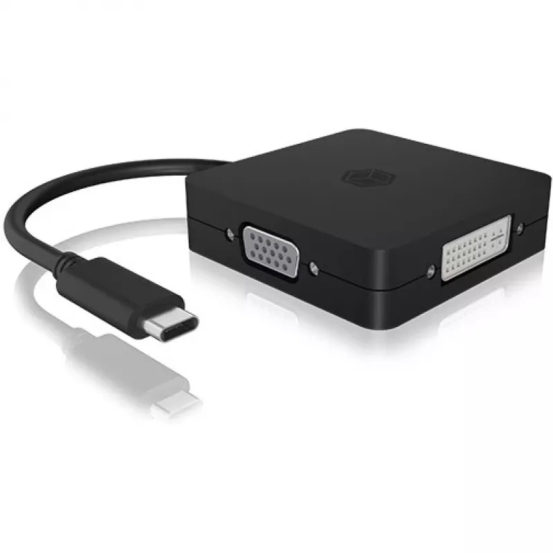 ICY BOX IB-DK1104-C 4in1, HDMI,DP,DVI-D,VGA