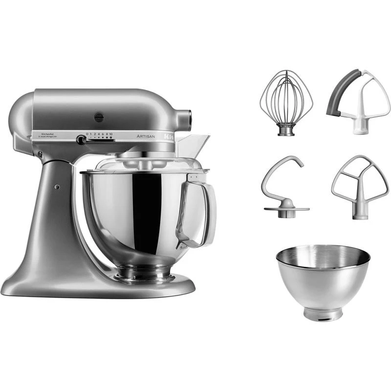 KitchenAid 5KSM175PSECU virtuvės kombainas 300 W 4,8 L grafitas