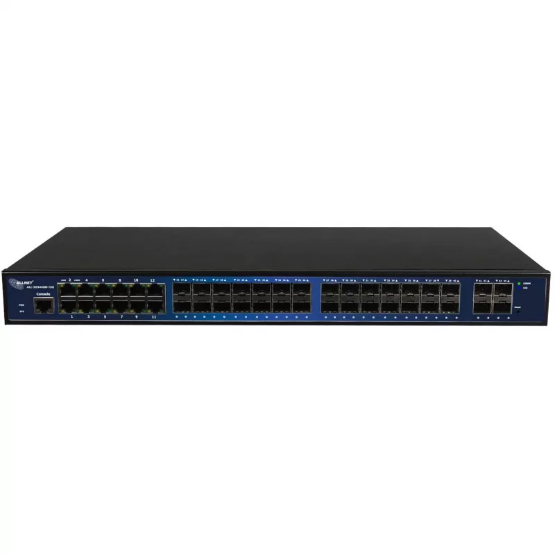 ALLNET valdomas komutatorius 44 prievadų Gigabit 12x LAN 28x SFP 4x SFP+ - - 1 - - 1 - - 1 - Komutatorius - Varinė viela