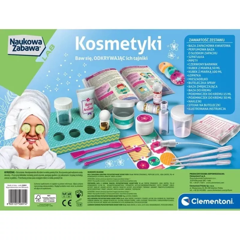 Clementoni mokslinės pramogos. Kosmetika 50891