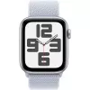 Apple Watch SE GPS 44mm aliuminio korpusas sidabrinis, Sport Loop apyrankė mėlynas debesis