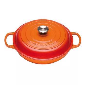 Le Creuset apvalus puodas 30 cm raudonas