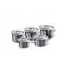 Le Creuset 3-Ply 3Ply penkių dalių puodų rinkinys iš nerūdijančio plieno (96209400001000)