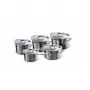 Le Creuset 3-Ply 3Ply penkių dalių puodų rinkinys iš nerūdijančio plieno (96209400001000)