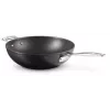 Le Creuset Toughened Non-Stick keptuvė wok 30 cm juoda/sidabrinė