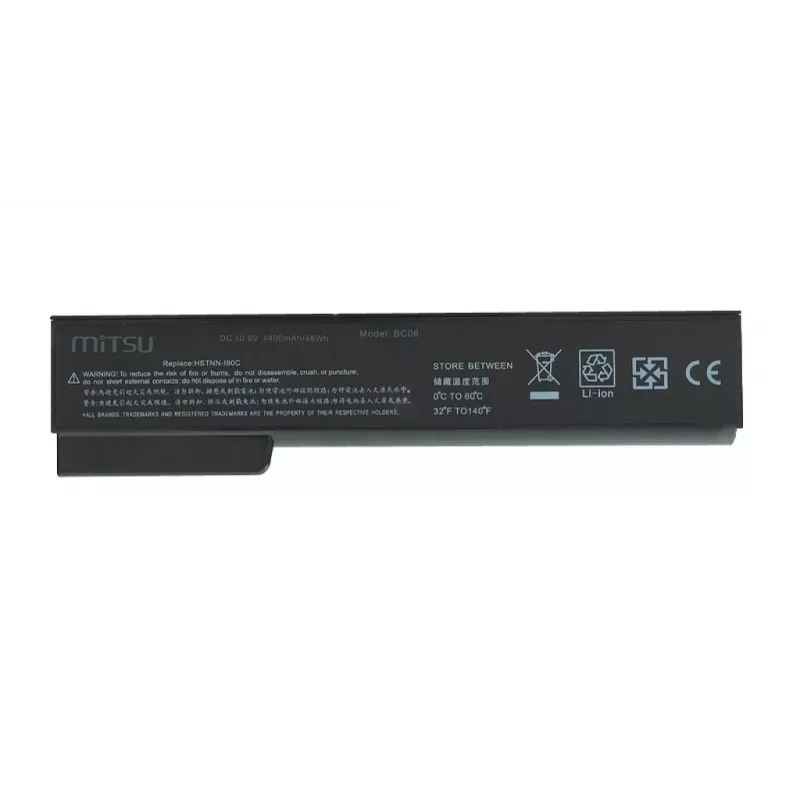 Baterija HP EliteBook 8460p, 8460w 4400 mAh (48 Wh) 10.8 - 11.1 Volt