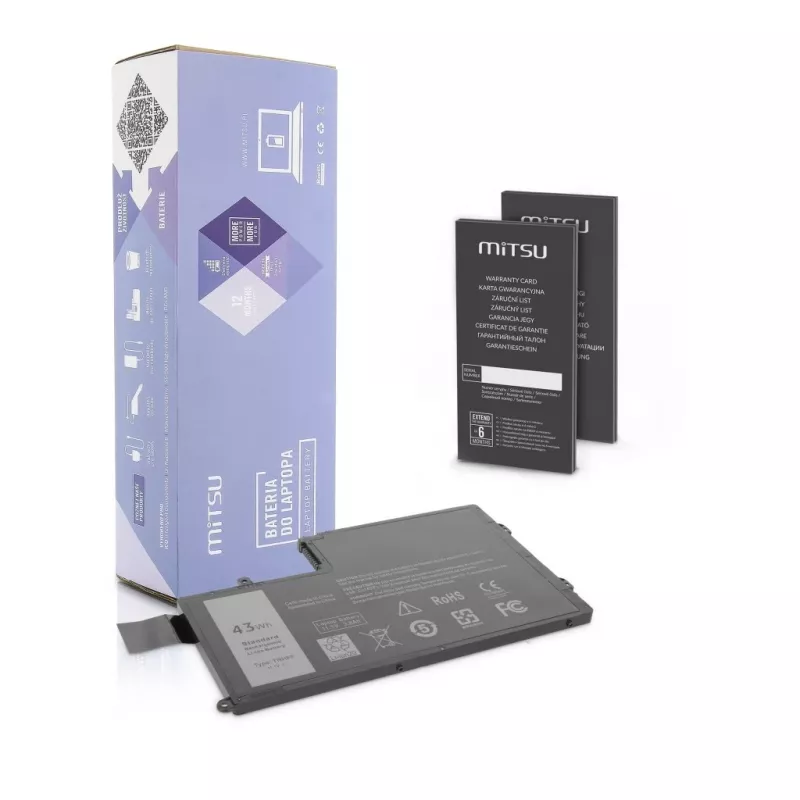Baterija, skirta Dell Inspiron 15(5542), 14(5445) (3800 mAh 43 Wh)