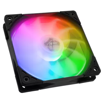 Kaze Flex 120 ARGB PWM 120x120x27 juodas permatomas 1800 aps./min.