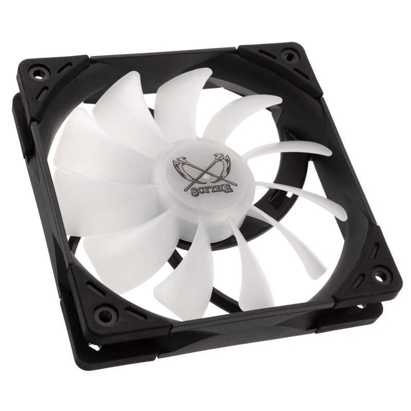Kaze Flex 120 ARGB PWM 120x120x27 juodas permatomas 1800 aps./min.