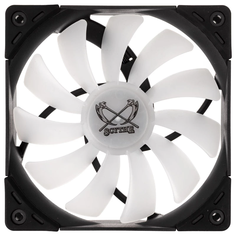 Kaze Flex 120 ARGB PWM 120x120x27 juodas permatomas 1800 aps./min.