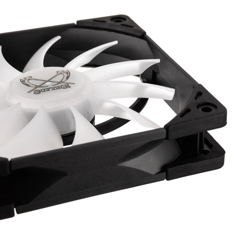 Kaze Flex 120 ARGB PWM 120x120x27 juodas permatomas 1800 aps./min.