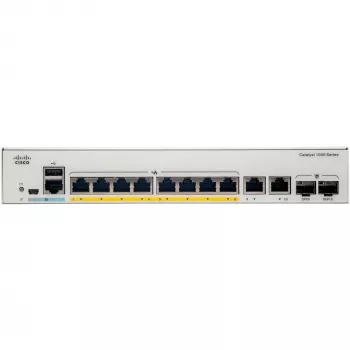 Cisco - Catalyst 1000-8T-2G-L - Switch - valdomas - 8 x 10/100/1000 + 2 x Combo Gigabit SFP (Uplink)