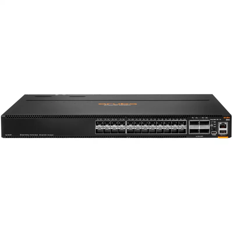 Hewlett Packard Enterprise HPE Aruba Networking CX 8100 24x10G SFP+ 4x40/100G QSFP28 komutatorius - Komutatorius - L3 - valdomas - 24 x 1 Gigabit / 10 Gigabit SFP / SFP+ + 4 x 40 Gigabit QSFP+