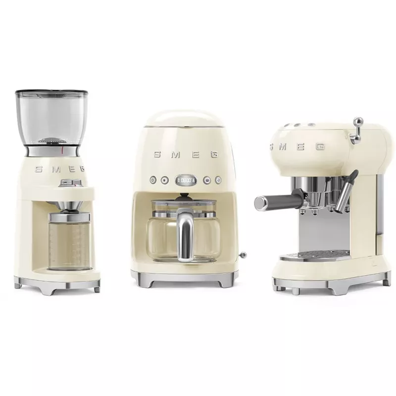 Smeg CGF11CREU kavos malūnėlis, 50-ųjų stiliaus, kreminis