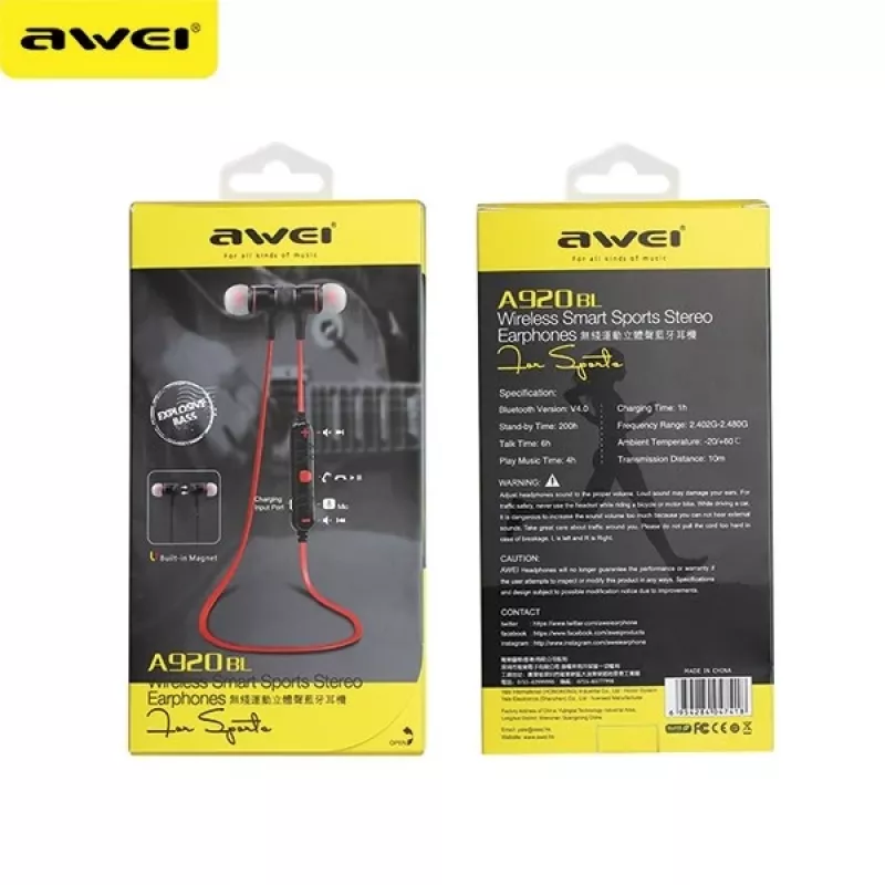 Stereo Bluetooth ausinės A920BL juodos
