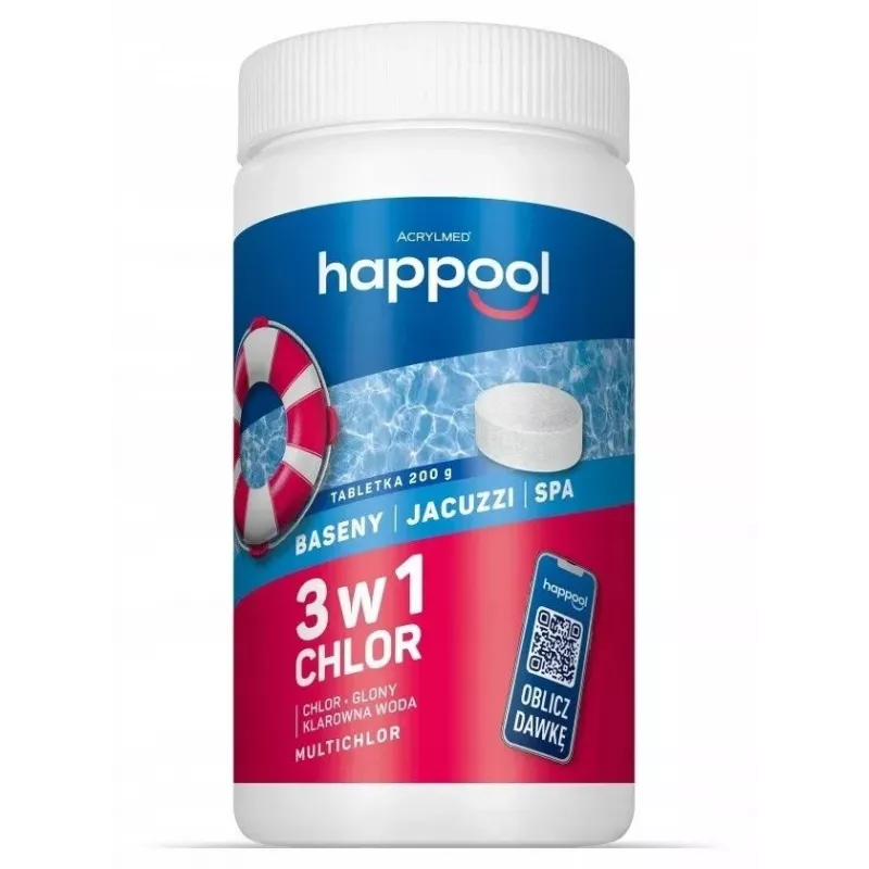 Acrylmed MULTICHLOR 3 in 1 chloro baseino tabletės 1 kg