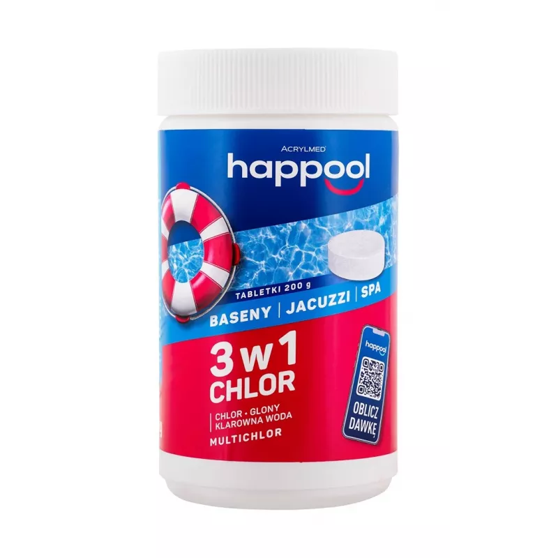 Acrylmed MULTICHLOR 3 in 1 chloro baseino tabletės 1 kg