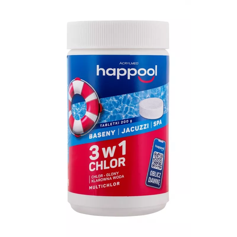 Acrylmed MULTICHLOR 3 in 1 chloro baseino tabletės 1 kg