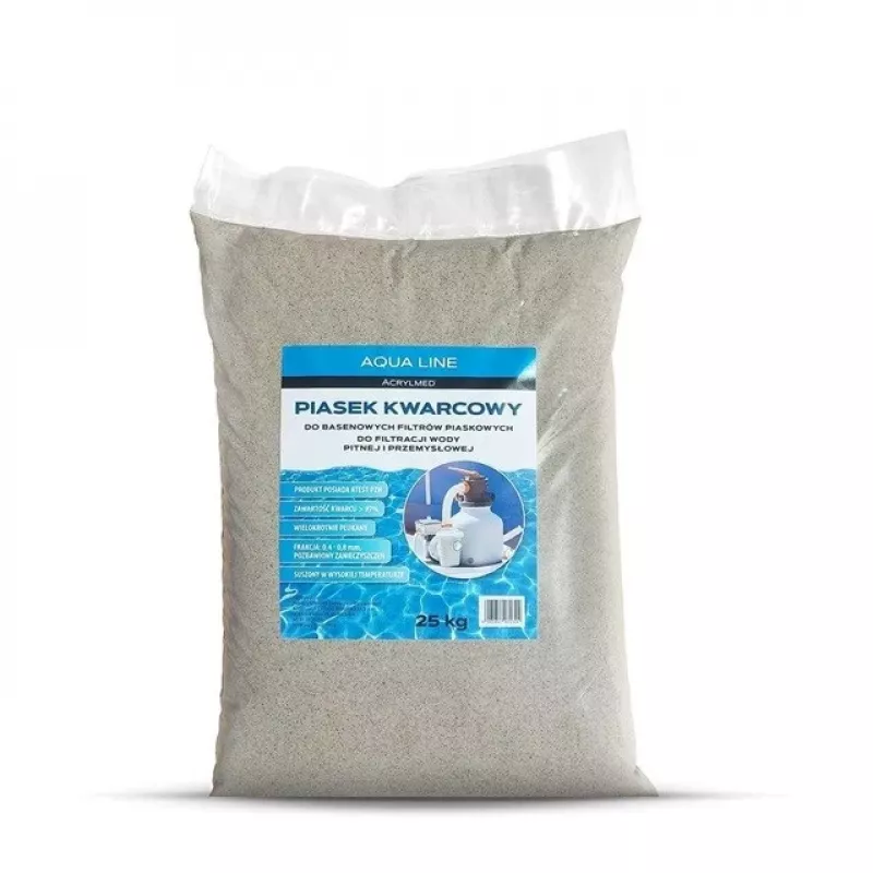 Acrylmed kvarcinis smėlis baseino filtrams, 25 kg