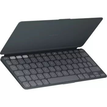 Logitech Keys-To-Go 2 for iPad - klaviatūra - įmontuotas dangtelis - belaidė - Bluetooth LE - QWERTZ - šveicariška - grafito (920-013008)