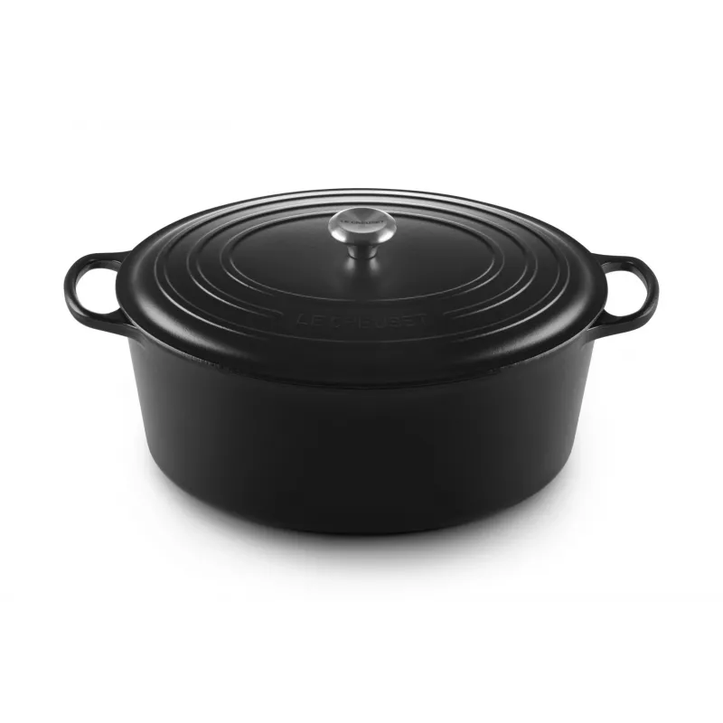 Le Creuset Signature 13,9 l ovalus juodas
