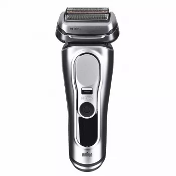 Braun Series 9 Pro+ 9667CC vyriška barzdaskutė Elektrinė barzdaskutė Plaukų kirpimo mašinėlė Sidabrinė