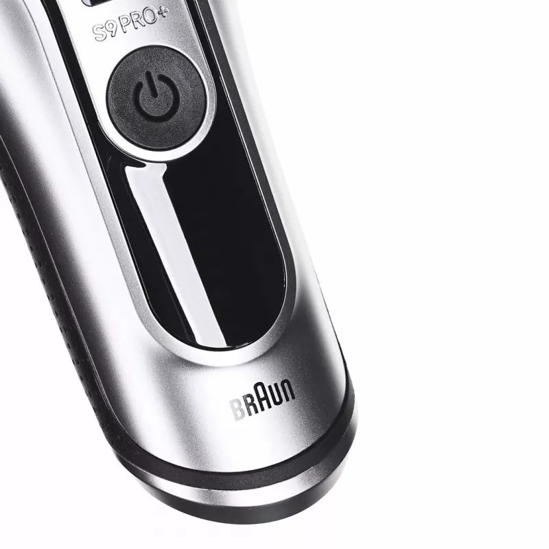 Braun Series 9 Pro+ 9667CC vyriška barzdaskutė Elektrinė barzdaskutė Plaukų kirpimo mašinėlė Sidabrinė