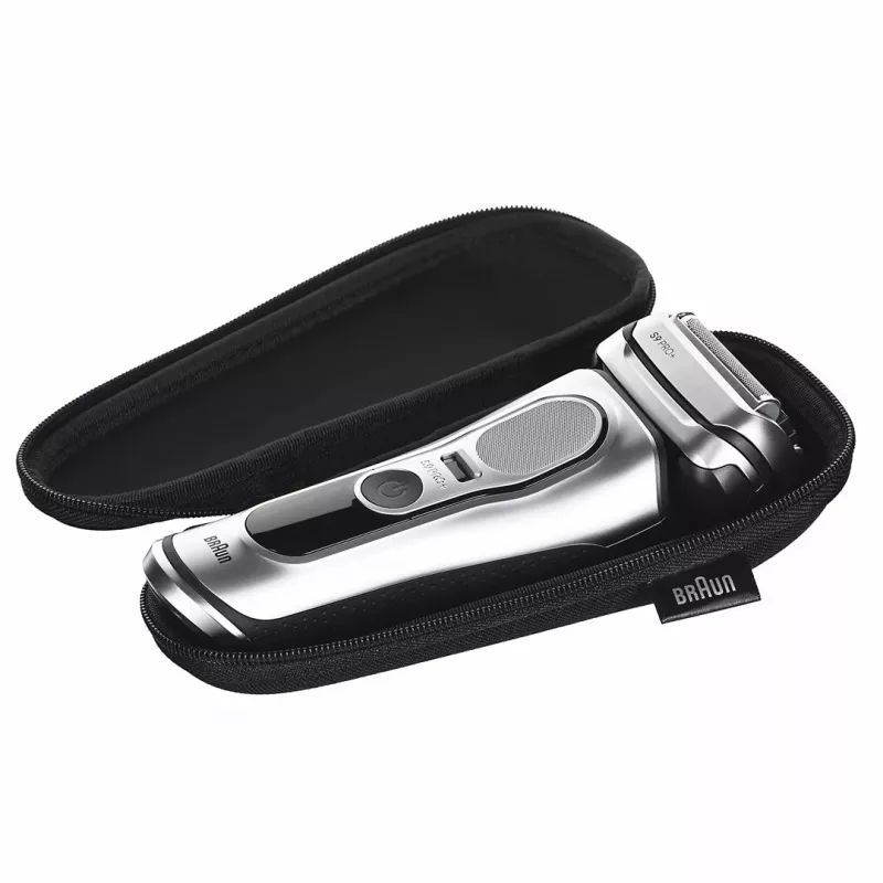 Braun Series 9 Pro+ 9667CC vyriška barzdaskutė Elektrinė barzdaskutė Plaukų kirpimo mašinėlė Sidabrinė